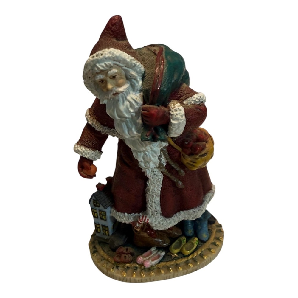 Pipka German St. Nick Miniature Figurine Christmas Santa Red Robe 3.25 Inch